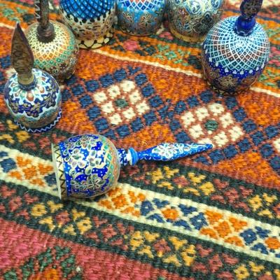 سرمه دان استخوان شتر نقاشی مینیاتور پک 10 عددی