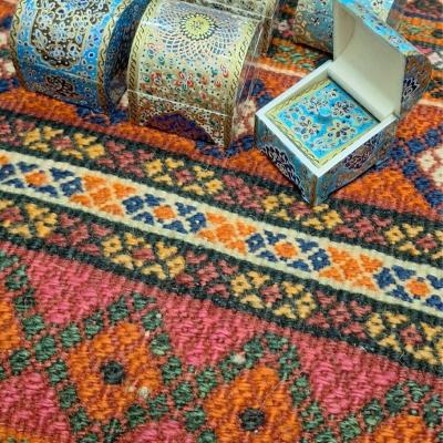 جعبه جواهرات استخوان شتر نقاشی مینیاتور پک 6 عددی