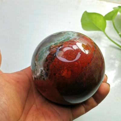 گوی بزرگ و زیبای جاسپر سرخ عقیق