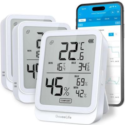 دماسنج و رطوبت سنج دیجیتالی GoveeLife مدل H5104 پک 4 عددی