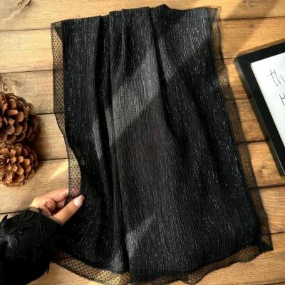 شال برشکا وارداتی لمه دار دور دانتل کد TK3046