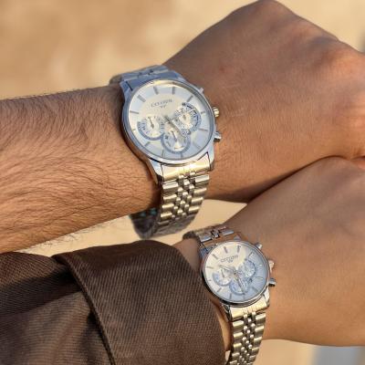 ست ساعت فول استیل طرح سه موتور سیتیزن