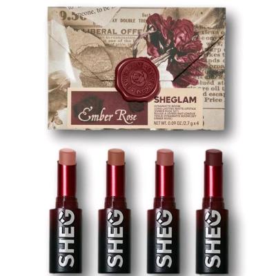 ست رژ لب جامد 4 عددی سری Ember Rose