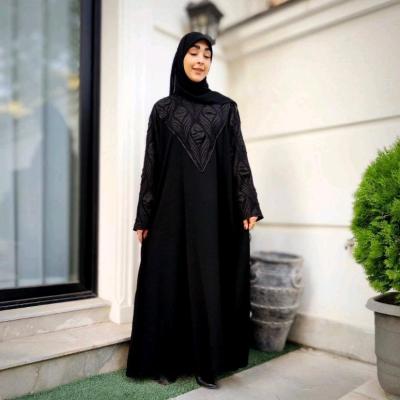 مانتو عبایی کرپ الیزه مدل آلاله تا سایز 60