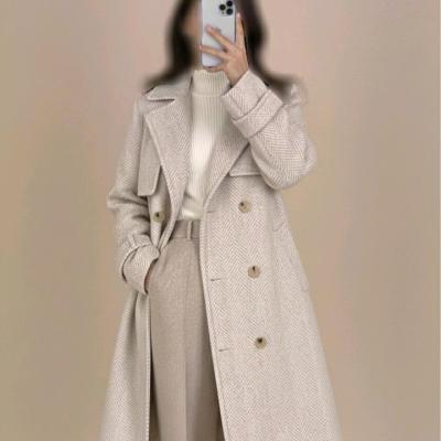 پالتو زنانه فوتر جناقی آستردار بلند مدل دلیا ترک