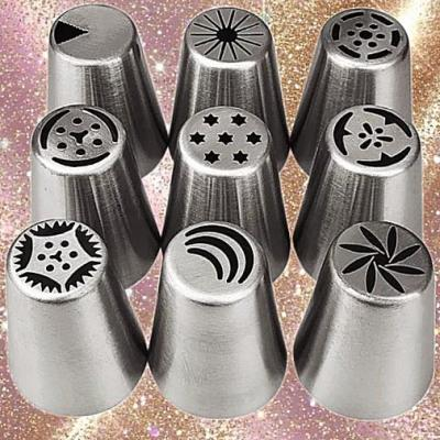 ماسوره خامه زنی استیل ضد زنگ بسته 9 عددی سایز بزرگ