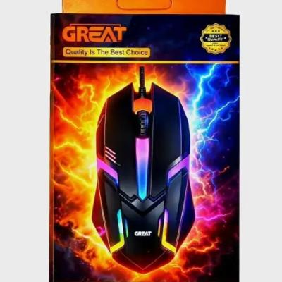 ماوس گیمینگ گریت مدل GREAT GR-310 (با نورپردازی RGB)