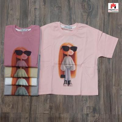 تیشرت باکسی دخترانه سایز 50-70