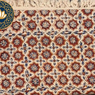 سفره قلمکاری طرح خشتی ممتاز 100×100