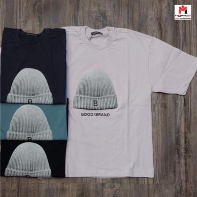 تیشرت مردانه باکسی L-2XL کلاه