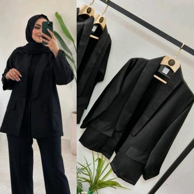 مانتو کتی لاکچری مشکی یقه آمریکایی