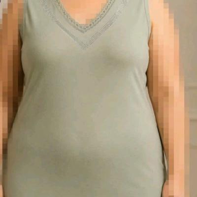 پک 2 عددی تاپ یقه هفت ویسکوز کد 951 سایز بزرگ
