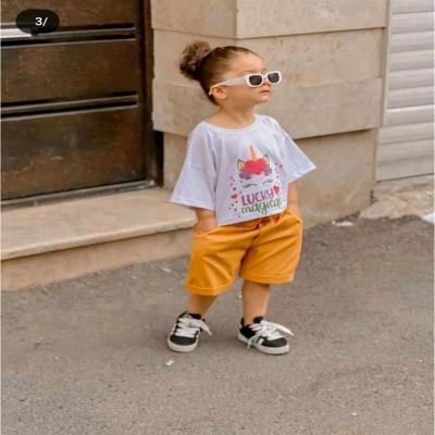 تی شرت شلوارک یونیکرن دخترانه کد :4645