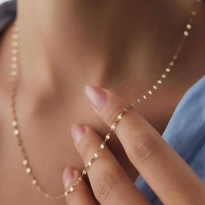 زنجیر کپی طلا استیل زنجیر پولکی