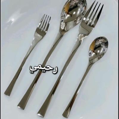 سرویس قاشق و چنگال 24نفره 120پارچه یونیک خاص و شیک نقره ای