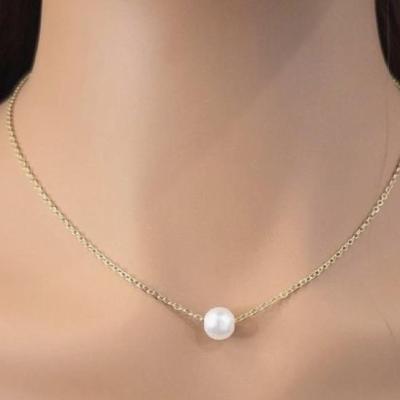 گردنبند ظریف دونه مروارید زنانه دخترانه