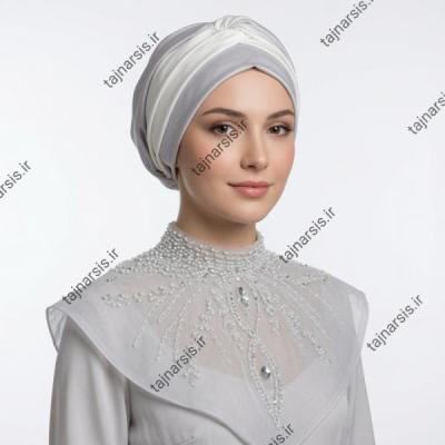 یقه حجاب تور مدل نازگل