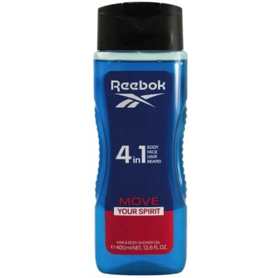 شامپو سر و بدن ریبوک موو چندکاره Reebok Move Your Spirit حجم 400 میل