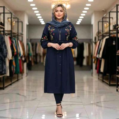 مانتو دخترانه شانتون مدل باران گلدوزی شده