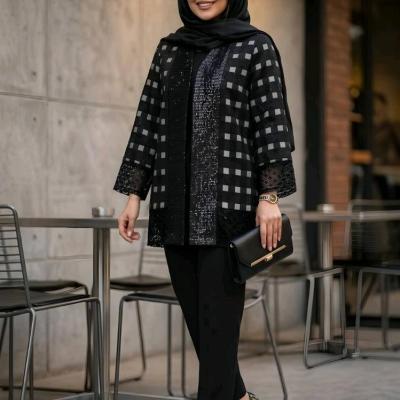 مانتو کتی مزونی سایز بزرگ 0428-158944