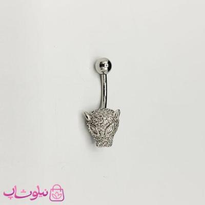 پیرسینگ ناف استیل مدل ببر tiger