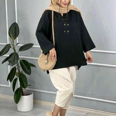 تونیک زنانه جلو بسته آیوا فری سایز