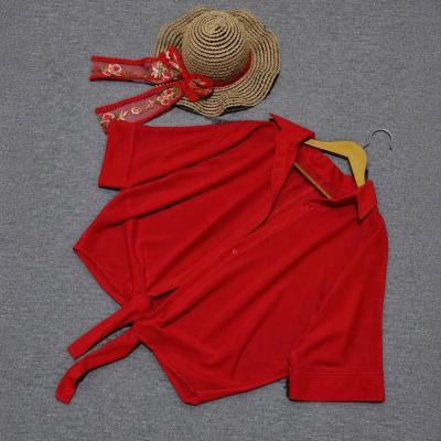شومیز گره ای ابرو بادی