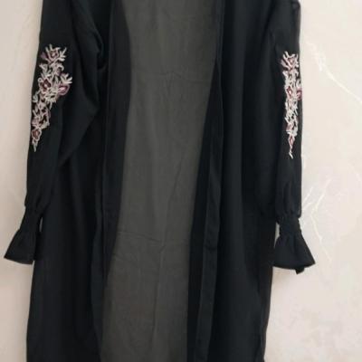 مانتو دخترانه حریر وارداتی مدل جلوباز