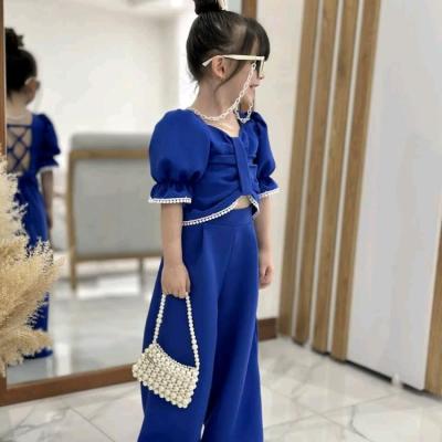 ست کراپ شلوار بگ دخترانه