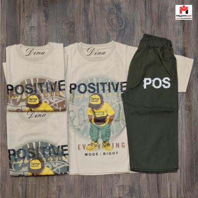 تیشرت شلوارک پسرانه ست 50-55 postive