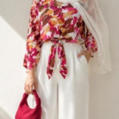 شومیز گره ای و سگک دار