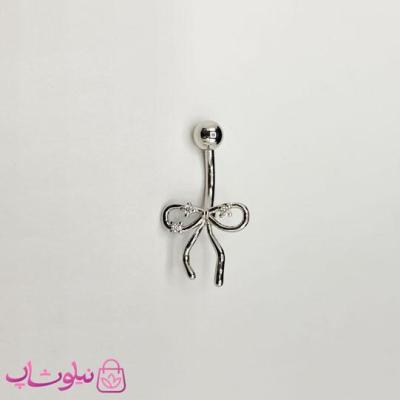 پیرسینگ ناف طرح پاپیون مینیمال فول استیل کد 270