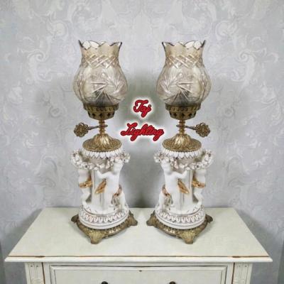 آباژور چراغ رومیزی طرح سه فرشته مدل ایتالیایی (جفت)