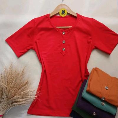 تیشرت کبریتی زنانه کشی و نرم