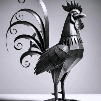 دکوری فلزی فانتزی طرح خروس