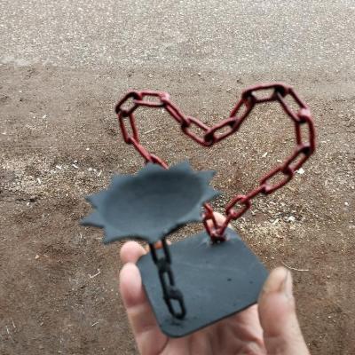 شمعدان فلزی فانتزی طرح قلب