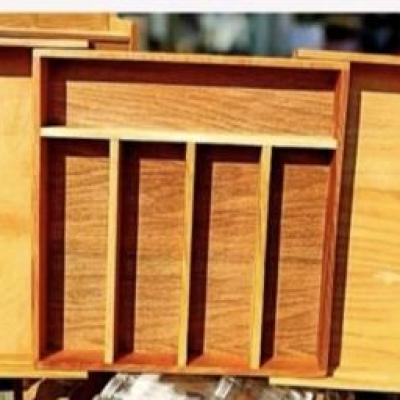 جاقاشقی کابینتی کشویی جا قاشقی ریلی کابینتی چوبی .جاقاشقی ریگلاژی چوبی