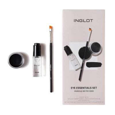 کیت براش و خط چشم ژله ای و قطره دورالاین اینگلوت Inglot مدل Eye Essentials Set