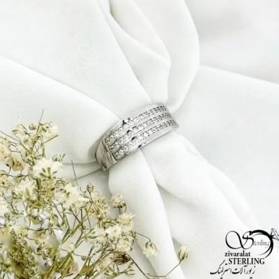 انگشتر مردانه نقره 925 عیار کد 21203