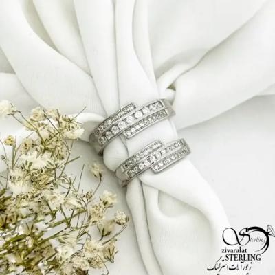 حلقه ست نقره کلاسیک عیار925 کد 21201