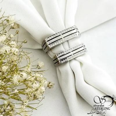 حلقه زنانه نقره 925 عیار کد 21187