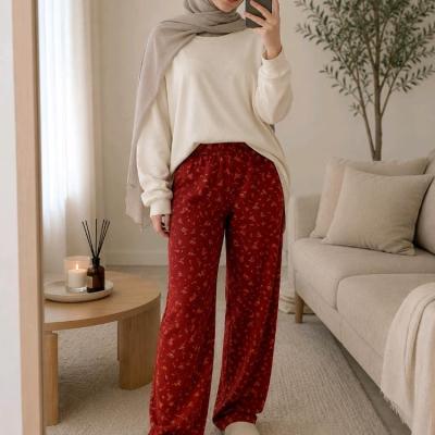 شلوار راحتی طرحدار مارک نسترن