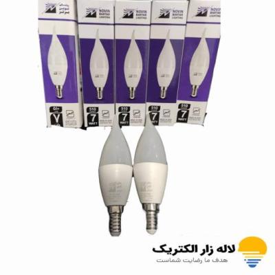 لامپ لوستر اشکی 7 وات نوین برتر بسته 10 عددی