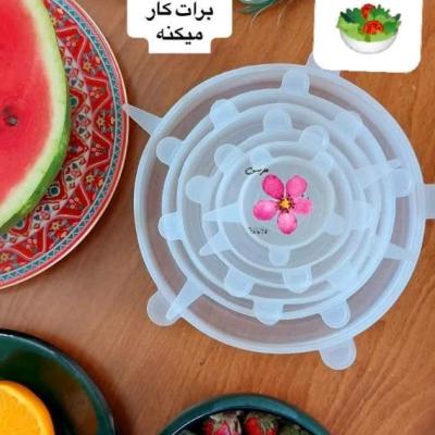 درپوش غذا سیلیکونی 6سایز