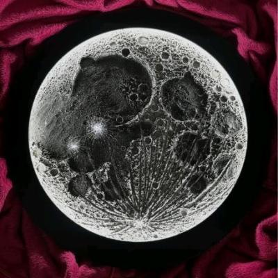 تابلو ماه نور برجسته قطر 40 سانت