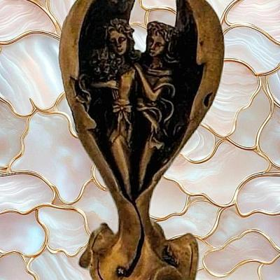 مجسمه دکوری مدل فرشته خوشبختی