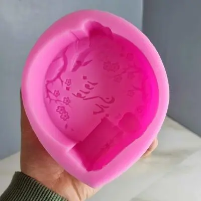 قالب شمع سیلیکونی طرح سکه نوروزی (10 سانتی)