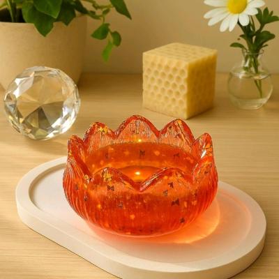 جاشمعی نیلوفر نارنجی