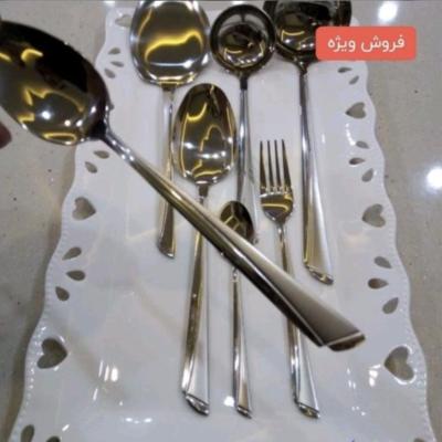 سرویس قاشق و چنگال 24 نفره 144 پارچه المان اصلی تضمینی ضخیم ناخنی