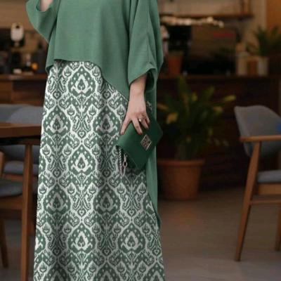 پانچو زنانه کرپ مدل سارافون مانتو پانچو